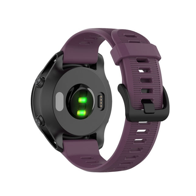 For Garmin Forerunner 945 Silicone Strap(Purple)-garmade.com