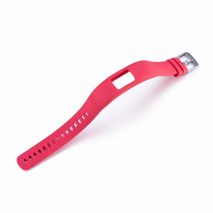For Garmin Vivofit 4 Gloss & Color Integrated Silicone Strap(Red)-garmade.com