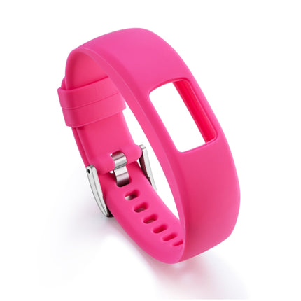 For Garmin Vivofit 4 Gloss & Color Integrated Silicone Strap(Pink)-garmade.com