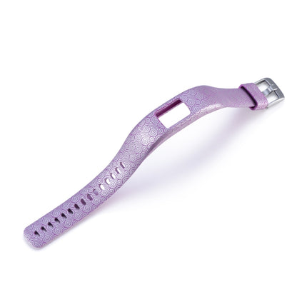 For Garmin Vivofit 4 Gloss & Color Integrated Silicone Strap(Purple Clouds)-garmade.com