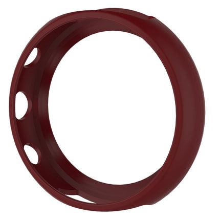 For ASUS Zenwatch 3 Silicone Watch Case(Wine Red)-garmade.com