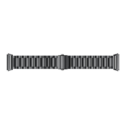 For FITBIT Ionic Stainless Steel Watch Strap(Black)-garmade.com