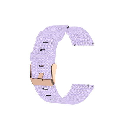 For FITBIT Versa Canvas Watch Strap(Light Purple)-garmade.com