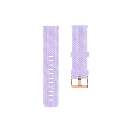 For FITBIT Versa Canvas Watch Strap(Light Purple)-garmade.com