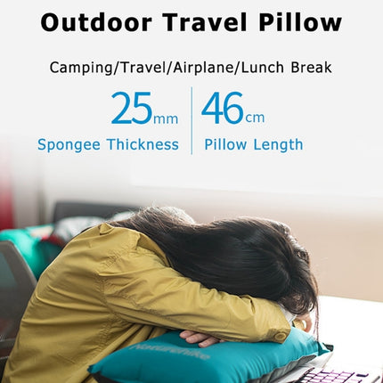 Naturehike NH17A001-L Sponge Automatic Inflatable Travel Portable Cushion Pillow(Blue)-garmade.com