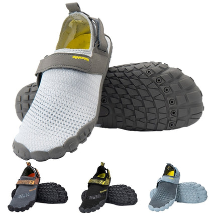 Naturehike NH20FS022 Rubber Sole Quick-drying Beach Shoes, Size:XL(Black+Yellow)-garmade.com
