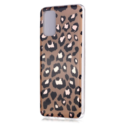 For Galaxy S20+ Plating Marble Pattern Soft TPU Protective Case(Leopard)-garmade.com