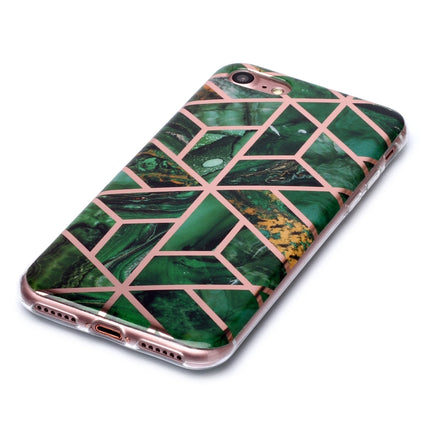 For iPhone 6 Plus / 6s Plus Plating Marble Pattern Soft TPU Protective Case(Green)-garmade.com