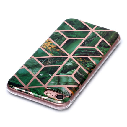 For iPhone 6 Plus / 6s Plus Plating Marble Pattern Soft TPU Protective Case(Green)-garmade.com