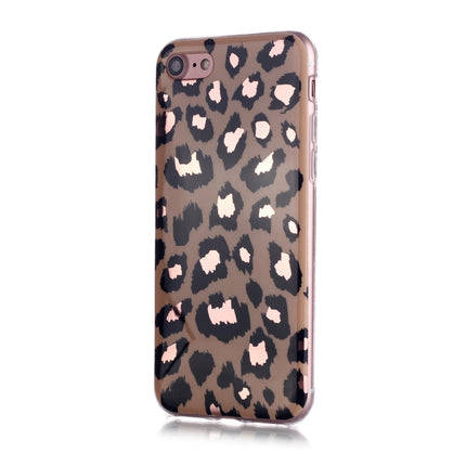 For iPhone 6 Plus / 6s Plus Plating Marble Pattern Soft TPU Protective Case(Leopard)-garmade.com