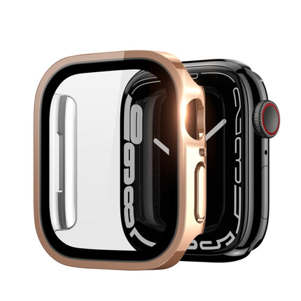 DUX DUCIS Electroplated PC Watch Case For Apple Watch Series 9 / 8 / 7 41mm(Rose Gold)-garmade.com