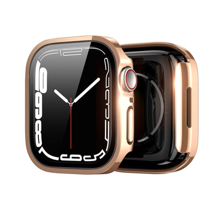 DUX DUCIS Electroplated PC Watch Case For Apple Watch Series 9 / 8 / 7 41mm(Rose Gold)-garmade.com