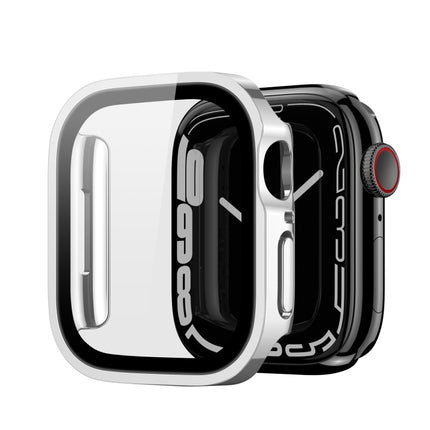 DUX DUCIS Electroplated PC Watch Case For Apple Watch Series 9 / 8 / 7 41mm(Silver)-garmade.com