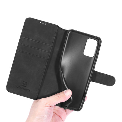 For Galaxy S20+ DG.MING Retro Oil Side Horizontal Flip Case with Holder & Card Slots & Wallet(Black)-garmade.com