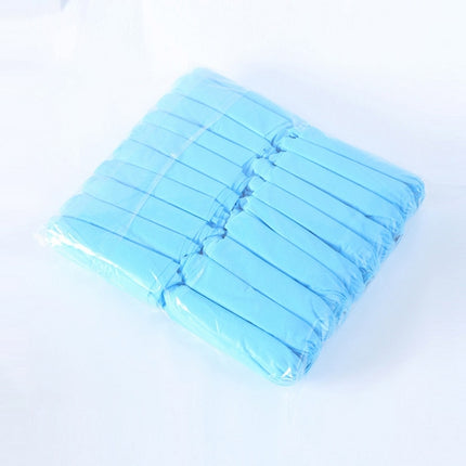 100 PCS 400g Disposable Shoe Covers For Kids Indoor Cleaning Floor Thicken Non-Woven Fabric Overshoes(Baby Blue)-garmade.com