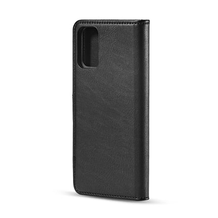 For Galaxy S20 DG.MING Crazy Horse Texture Flip Detachable Magnetic Leather Case with Holder & Card Slots & Wallet(Black)-garmade.com