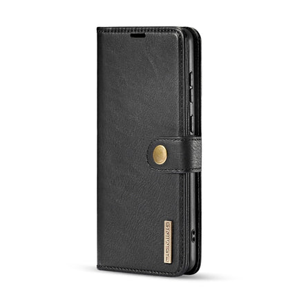 For Galaxy S20+ DG.MING Crazy Horse Texture Flip Detachable Magnetic Leather Case with Holder & Card Slots & Wallet(Black)-garmade.com