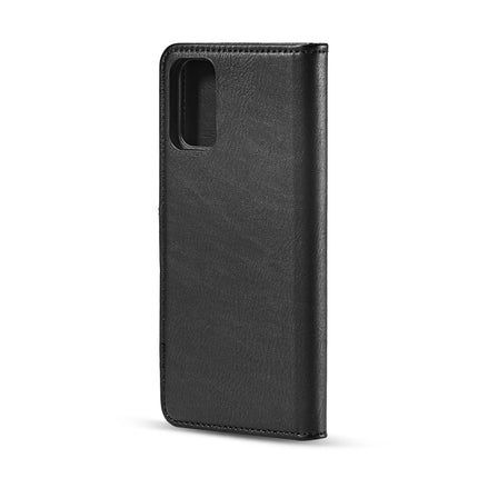 For Galaxy S20+ DG.MING Crazy Horse Texture Flip Detachable Magnetic Leather Case with Holder & Card Slots & Wallet(Black)-garmade.com