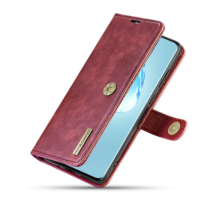 For Galaxy S20+ DG.MING Crazy Horse Texture Flip Detachable Magnetic Leather Case with Holder & Card Slots & Wallet(Red)-garmade.com