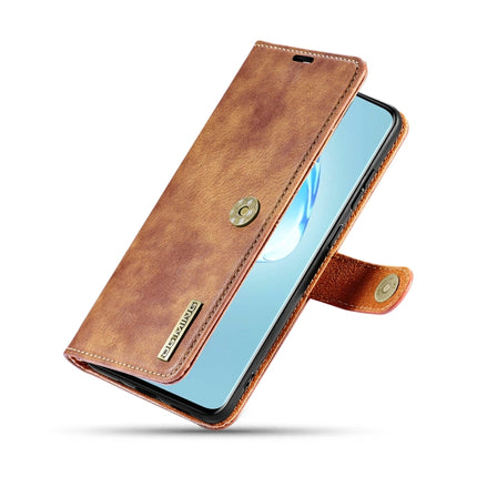 For Galaxy S20 Ultra DG.MING Crazy Horse Texture Flip Detachable Magnetic Leather Case with Holder & Card Slots & Wallet(Brown)-garmade.com