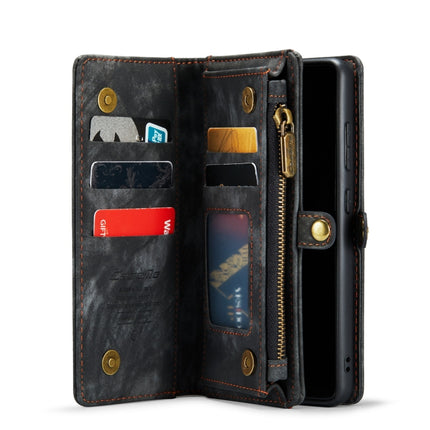 For Galaxy S20 CaseMe Detachable Multifunctional Horizontal Flip Leather Case, with Card Slot & Holder & Zipper Wallet & Photo Frame(Black)-garmade.com