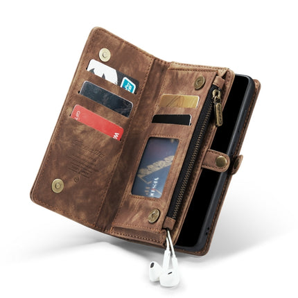 For Galaxy S20 Ultra CaseMe Detachable Multifunctional Horizontal Flip Leather Case, with Card Slot & Holder & Zipper Wallet & Photo Frame(Brown)-garmade.com