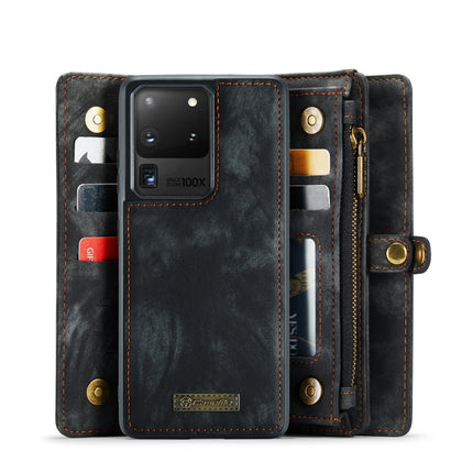 For Galaxy S20 Plus CaseMe Detachable Multifunctional Horizontal Flip Leather Case, with Card Slot & Holder & Zipper Wallet & Photo Frame(Black)-garmade.com