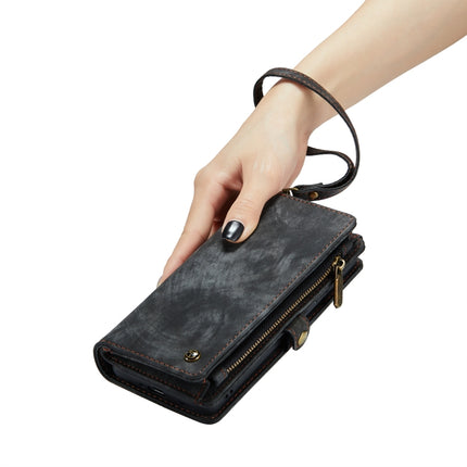 For Galaxy S20 Plus CaseMe Detachable Multifunctional Horizontal Flip Leather Case, with Card Slot & Holder & Zipper Wallet & Photo Frame(Black)-garmade.com