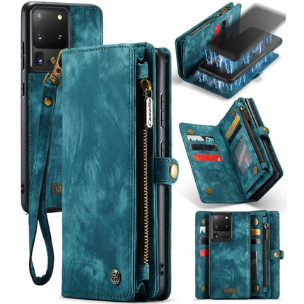 For Galaxy S20 Plus CaseMe Detachable Multifunctional Horizontal Flip Leather Case, with Card Slot & Holder & Zipper Wallet & Photo Frame(Green)-garmade.com