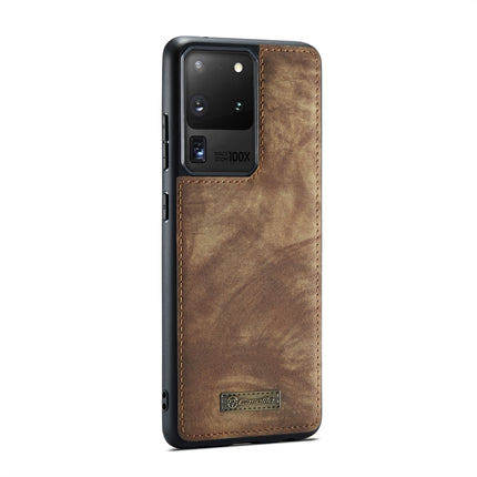 For Galaxy S20 Plus CaseMe Detachable Multifunctional Horizontal Flip Leather Case, with Card Slot & Holder & Zipper Wallet & Photo Frame(Brown)-garmade.com