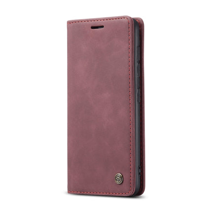 For Galaxy S20 CaseMe Multifunctional Horizontal Flip Leather Case, with Card Slot & Holder & Wallet(Wine Red)-garmade.com