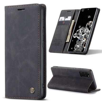 For Galaxy S20 Plus CaseMe Multifunctional Horizontal Flip Leather Case, with Card Slot & Holder & Wallet(Black)-garmade.com