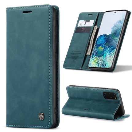 For Galaxy S20 Plus CaseMe Multifunctional Horizontal Flip Leather Case, with Card Slot & Holder & Wallet(Blue)-garmade.com