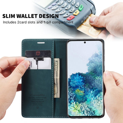 For Galaxy S20 Plus CaseMe Multifunctional Horizontal Flip Leather Case, with Card Slot & Holder & Wallet(Blue)-garmade.com