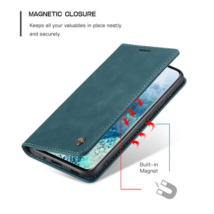 For Galaxy S20 Plus CaseMe Multifunctional Horizontal Flip Leather Case, with Card Slot & Holder & Wallet(Blue)-garmade.com