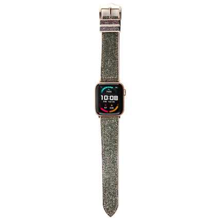 Glitter Starry Sky Watch Band For Apple Watch Series 9&8&7 41mm / SE 3&SE 2&6&SE&5&4 40mm / 3&2&1 38mm(Green)-garmade.com