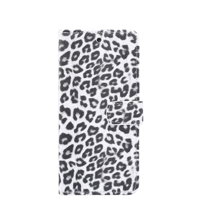 For Galaxy S20+ Leopard Pattern Horizontal Flip Leather Case with Holder & Card Slots(White)-garmade.com