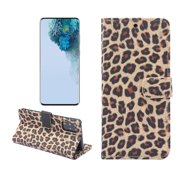 For Galaxy S20 Leopard Pattern Horizontal Flip Leather Case with Holder & Card Slots(Yellow)-garmade.com