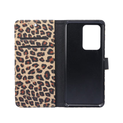 For Galaxy S20 Ultra Leopard Pattern Horizontal Flip Leather Case with Holder & Card Slots(Yellow)-garmade.com