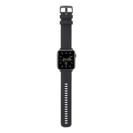 Plain Weave Silicone Watch Band For Apple Watch Ultra 49mm&Watch Ultra 2 49mm / Series 9&8&7 45mm / SE 3&SE 2&6&SE&5&4 44mm / 3&2&1 42mm(Cyan)-garmade.com