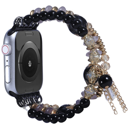 Chain Tassel Watch Band For Apple Watch Ultra 49mm&Watch Ultra 2 49mm / Series 9&8&7 45mm / SE 3&SE 2&6&SE&5&4 44mm / 3&2&1 42mm(Black)-garmade.com