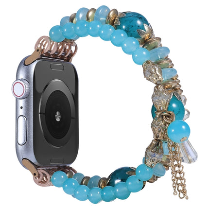 Chain Tassel Watch Band For Apple Watch Ultra 49mm&Watch Ultra 2 49mm / Series 9&8&7 45mm / SE 3&SE 2&6&SE&5&4 44mm / 3&2&1 42mm(Lake Blue)-garmade.com
