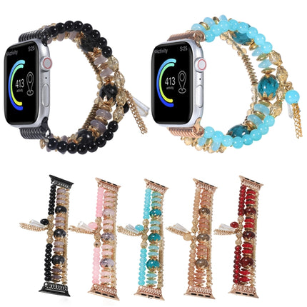 Chain Tassel Watch Band For Apple Watch Ultra 49mm&Watch Ultra 2 49mm / Series 9&8&7 45mm / SE 3&SE 2&6&SE&5&4 44mm / 3&2&1 42mm(Lake Blue)-garmade.com