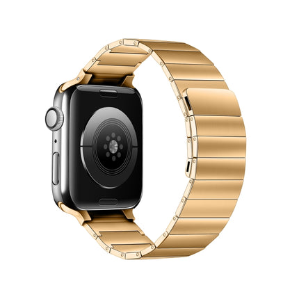 Magnetic Steel Watch Band For Apple Watch Ultra 49mm&Watch Ultra 2 49mm / Series 9&8&7 45mm / SE 3&SE 2&6&SE&5&4 44mm / 3&2&1 42mm(Rose Gold)-garmade.com