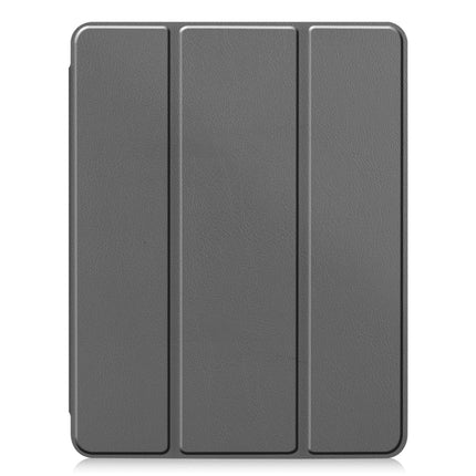 For iPad Pro 11 inch 2020 Custer Pattern TPU Smart Tablet Holster with Sleep Function & Tri-Fold Bracket & Pen Slot(Gray)-garmade.com