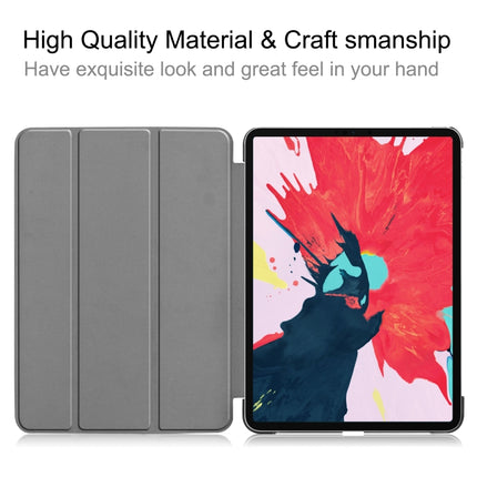 For iPad Pro 11 inch 2020 Custer Texture Smart PU Leather Tablet Case with Sleep / Wake-up Function & 3-Fold Holder(Blue)-garmade.com