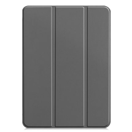 For iPad Pro 12.9 inch 2020 Custer Teature Smart Tablet Holster with Sleep / Wake-up Function & 3-Fold Holder(Gray)-garmade.com
