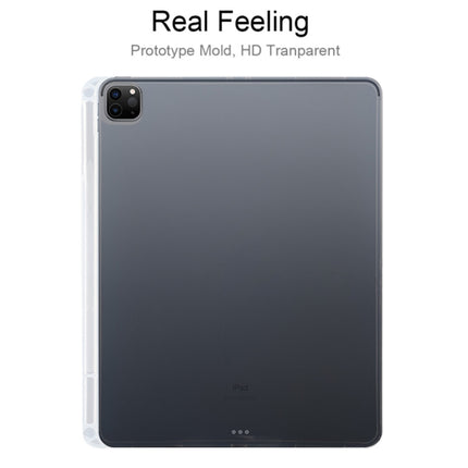 For iPad Pro 11 2022 / 2021 / 2020 0.75mm Transparent TPU Protective Tablet Case with Pen Slot-garmade.com