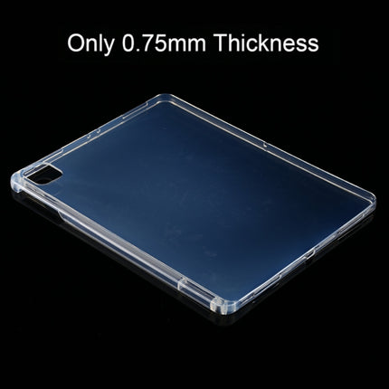 For iPad Pro 12.9 inch 2022 / 2021 / 2020 0.75mm Transparent TPU Protective Tablet Case with Pen Slot-garmade.com