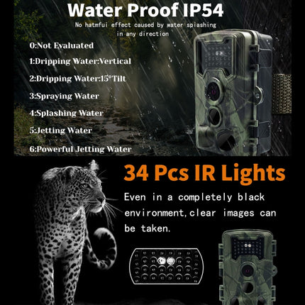 PR1000 2 Inch LCD Screen Infrared Night Vision Motion Wildlife Hunting Trail Camera-garmade.com